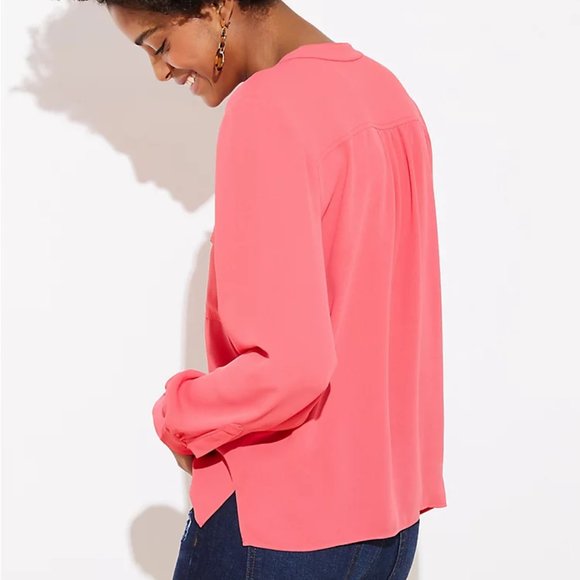 LOFT | Henley Utility Blouse - Picture 3 of 3